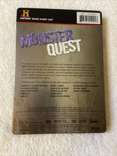 Monster Quest Complete Season One Dvd History Channel Steel Book Case Tv Series - Picture 2 of 16