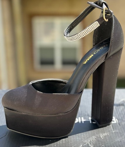 Fashion Nova Chunky Plateau Heels Tacones - Bild 2 von 10