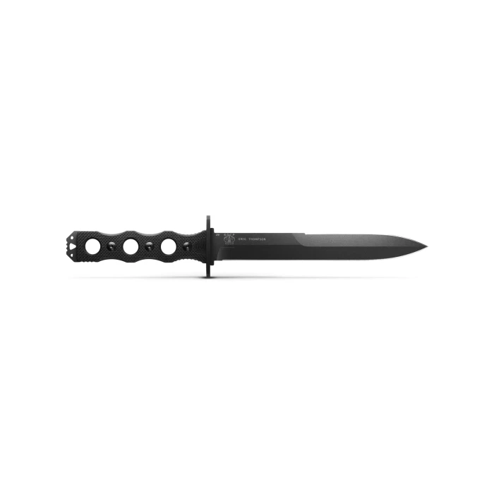 Cuchillo negro Benchmade 185BK hoja fija borde liso G-10 7,11" Foto 4 de 4