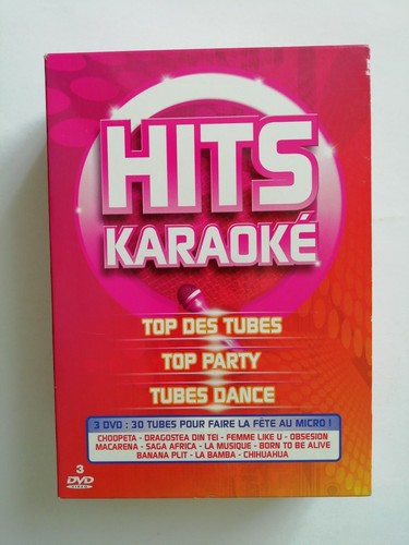Hits Karaoké. Coffret 3 DVD. 30 Tubes Pour Faire La Fete. - Picture 1 of 3