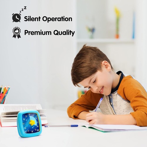 60 Minuten visueller Timer für Kinder stiller Countdown Timer Uhr Regenbogen Design Neu - Bild 13 von 15