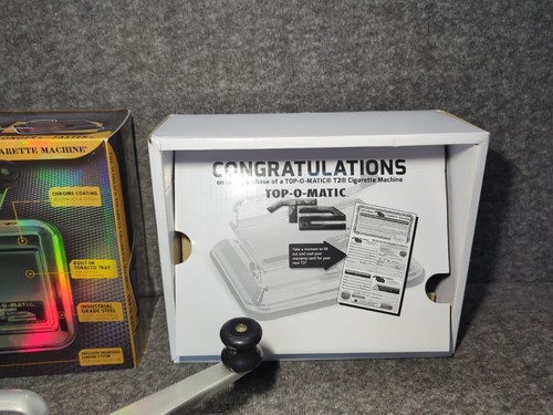 TOP-O-Matic T2 Zigarettenmaschine rollender Tabak Injektor Maschine King & 100er - Bild 4 von 7
