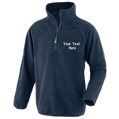 Personalised Embroidered Junior Microfleece Top Result R905J Eco Kids Schoolwear - Picture 5 of 5