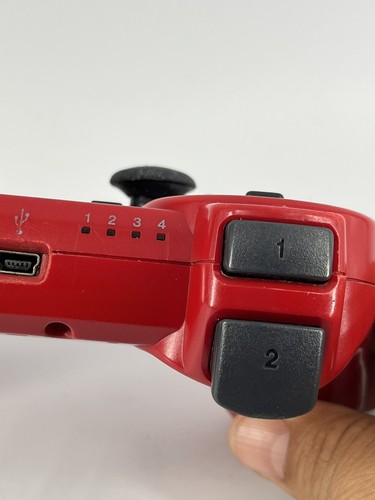 Sony Playstation Red Wireless Controller-As Is- Model #CECHZC2U For Parts - Picture 9 of 10