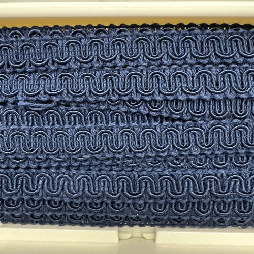 Conso NOS 1/2" Scroll Braid Gimp color Navy  27 yds  style  Upholstery Trim - Picture 2 of 5