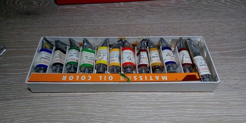 Juego de 12 tubos vintage Uniprise Artists MATISSON color al óleo C - en su mayoría utilizables - Imagen 5 de 11