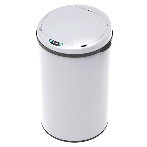 SVITA Sensor-Mülleimer 30L Edelstahl Mülleimer mit Sensor Abfalleimer Weiß - Bild 4 von 6