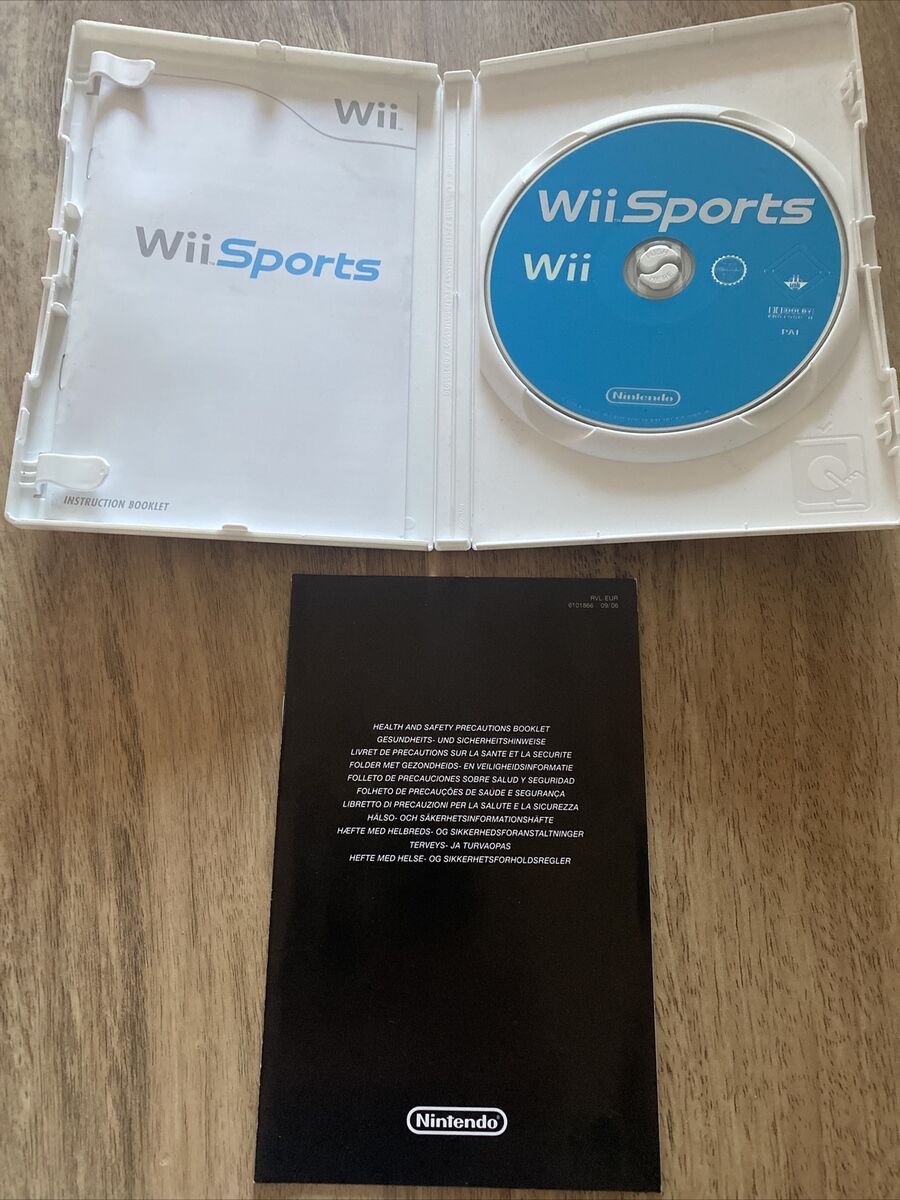 Wii Sports - Nintendo Wii Complete With Manual Plastic Full