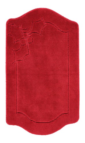 ROMANY GYPSY CARAVAN MACHINE WASHABLE 4PCS MAT SET, RED GREEN CHRISTMAS RUG - Picture 12 of 16