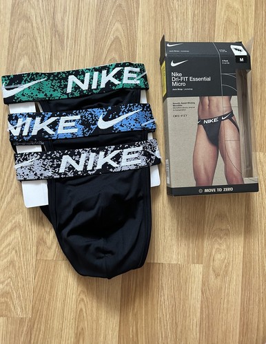 Nike Everyday Micro Jock Jockstrap Unterwäsche Herren Interesse Large Slip 3 Paar - Bild 4 von 12