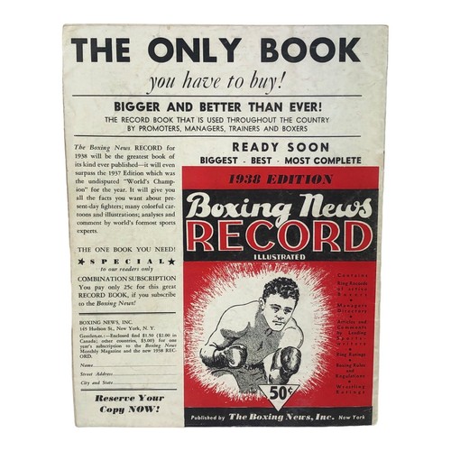 Vintage The Boxing News Magazine Fred Apostoli Jack Fox Fred Steele March 1938 - Picture 2 of 2