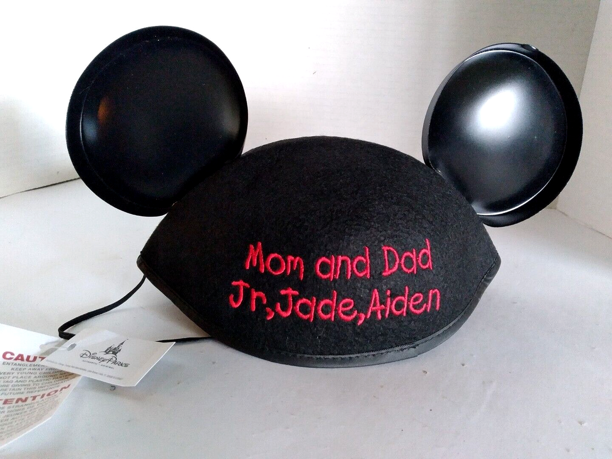 Disney World Mickey Mouse Ears Hat, Personalized Embroidery Adult