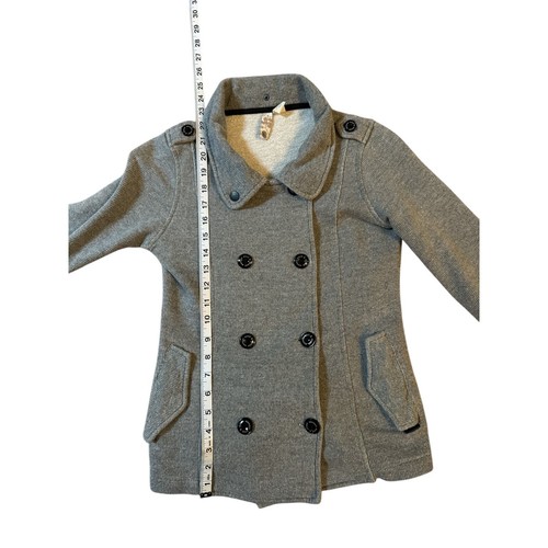 Element Wood & Thread double breasted soft gray pea coat  - Picture 6 of 9