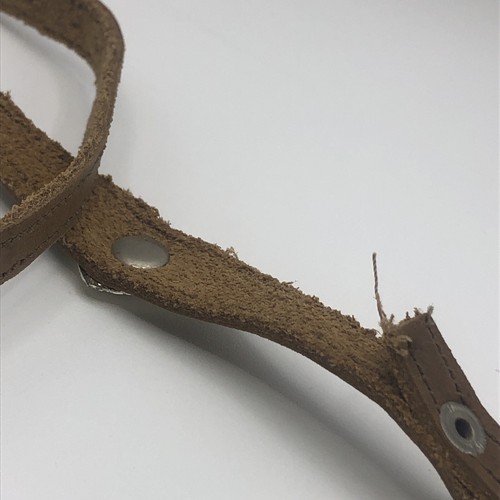Cintura vintage Brighton in pelle marrone concho a forma di cuore western cowgirl 24" - Foto 8 di 9