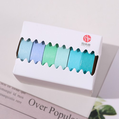 6 Pcs Colourful Sticker Tape Craft Photo Book Paper Mark Decoration (No Box) - Picture 9 of 15