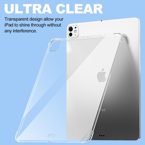 For Apple iPad Pro 13-inch (M4) 2024 Case Clear Shockproof Protective Slim Cover - Picture 4 of 10