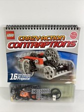 Klutz LEGO Crazy Action Contraption 16 Building Projects Kit Gears Axels 2008