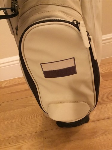 Titleist Linksmaster Leather Stand Golf Bag with 3-way Dividers & Rain Cover - Picture 6 of 12