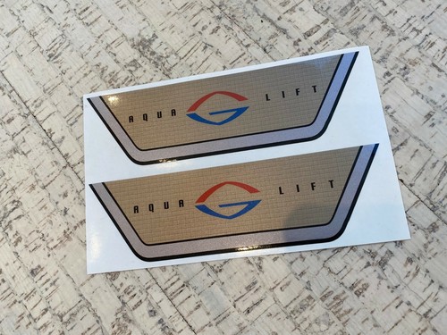Glastron Aqualift set of 2 decals 6,75" x 2" (17,2 x 5,1 cm) - Picture 4 of 5