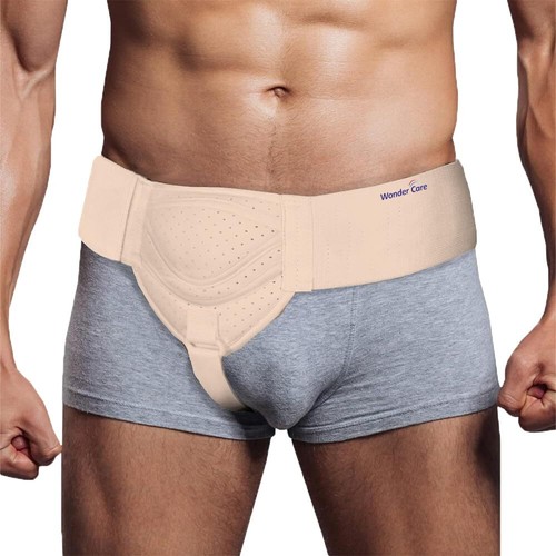 Inguinal Hernia Support Belt Double Truss Pads Special Foam Adjustable Elastic - Picture 15 of 49