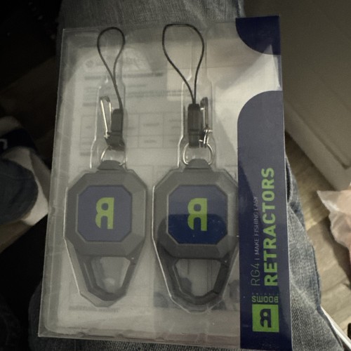 RG4 2er-Pack Fliegenfischen Retraktor, Verriegelung Einziehbare Ausrüstung Haltegurt, Schwerlast... - Bild 1 von 3