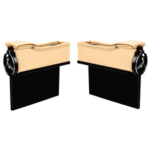 Driver-amp-Passenger-Side-Car-Seat-Gap-Filler-Storage-Organizer-Collector-Cup-Holder