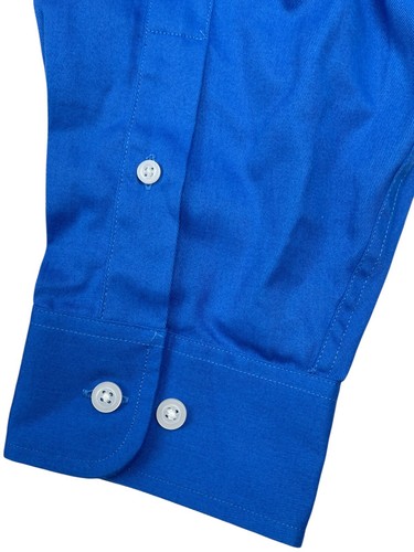 Neu mit Etikett Devon & Jones - Northrop Grumman - blau L/S Button-Down-Hemd Größe XL - Bild 4 von 9