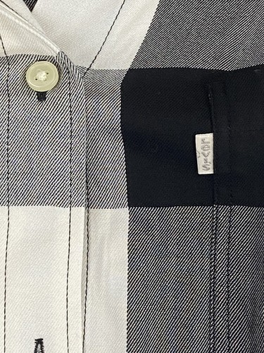 Neu mit Etikett Levis Damen 1X Boyfriend Fit Langarm Knopfleiste schwarz grau kariert Hemd - Bild 5 von 14