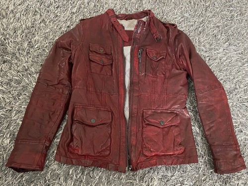 Maze Damen Lederjacke Gr. L rot Leder Jacke 🔝 - Bild 2 von 4