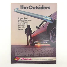 VTG 1971 Pontiac Firebird THRUSH Outsiders Advertising Car Craft Print Ad Promo