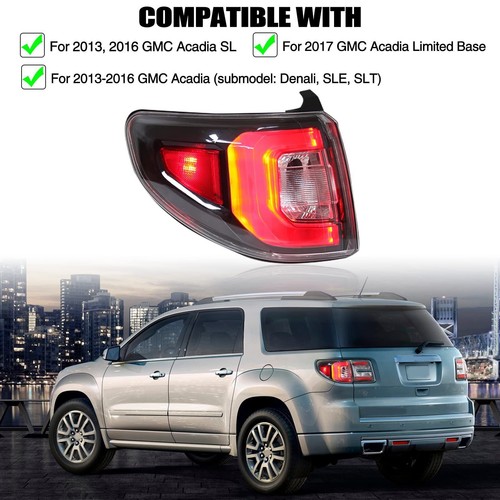 Luz trasera para GMC 2013 14 15 2016 Acadia lámpara de freno trasera izquierda conductor lado derecho - Imagen 8 de 10
