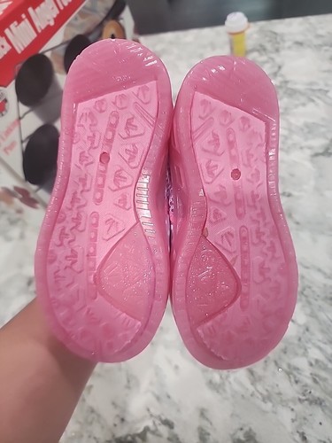 Disney Baby Girl Water Shoes, Size L 9/10 Pink Minnie Mouse Non-Slip Water Shoes - Picture 2 of 7