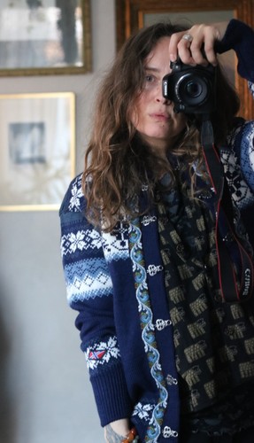GUDRUN SJODEN schwarzes Blusentop Leoprint Lagenlook Gr. M - Bild 10 von 16