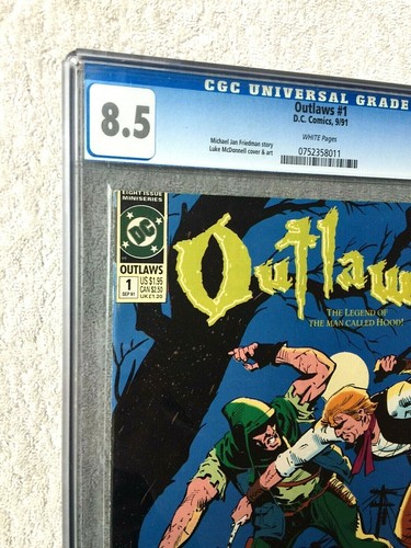 Outlaws #1 September 1991 CGC 8.5  white pages PLUS Free Five NM Book Bonus - Picture 3 of 12