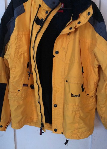 Marker GORSUCH Ski Snowboarding Wear Jacket Wind-stopper Coat Yellow Hooded S - Picture 4 of 7