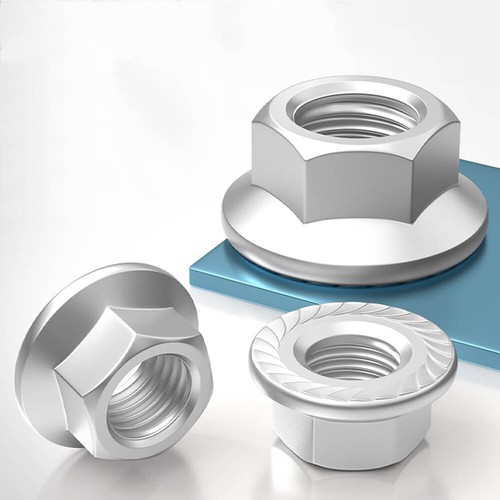Metric Flanged Nuts Serrated Aluminum Alloy 6061 M5 M6 M8 M10 Flange Hex Nuts - Picture 2 of 11