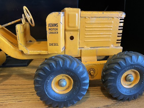DOEPKE MODEL TOYS VINTAGE ADAMS MOTOR GRADER USED 9” W 8” T 24.5” LONG MADE USA - Picture 5 of 10