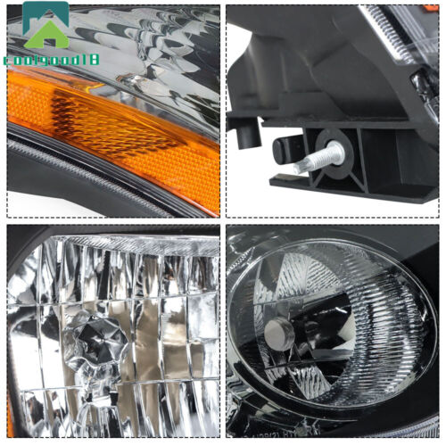 Faro halógeno derecho e izquierdo negro para Nissan Rogue 2008 2009 2010 11 12 2013 - Imagen 6 de 12