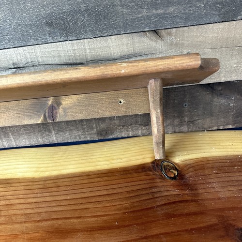 Vintage 36 Inch Long Wooden Shelf - Picture 4 of 6