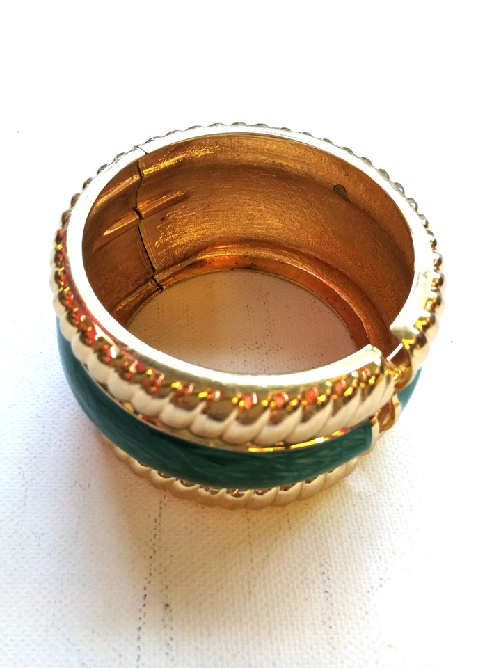 Pulsera Rígida Elegante Joyería de Lujo Mujer Accesorios Dorado Joyería Imperial Foto 3 de 4