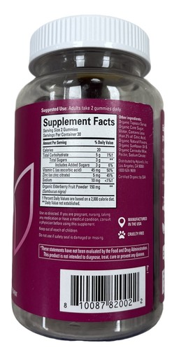 Hylands Naturals ORGANIC ELDERBERRY Plus Gummies 60ct ( 2 pack ) / - Picture 2 of 3