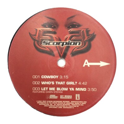EVE Scorpion Cowboy LP Authentic EVE Scorpion HIP HOP