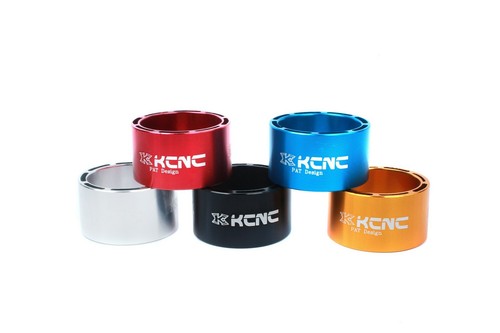 KCNC Hollow Road MTB eBike Bicycle Headset Spacer 1-1/8" 20mm 1pcs in Black - Picture 4 of 4