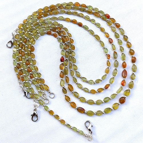 Collar de 17" con gemas naturales de apatita multicolor de tamaño de 4 a 6 mm - Imagen 6 de 8