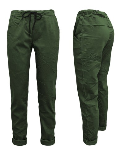 Chino Damen leichte Sommerhose STRETCH Gummibund Kordelzug Stoffhose    GR 36-50 - Bild 29 von 32