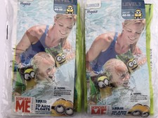 Minion Arm Floats, One Size 40-55 lbs, Level 3, Lot- 2 Pkgs. NEW. Despicable Me