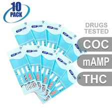 Mintegrity [10pk] 3-Panel Dip Card Urine Drug Test  #MI-WDOA-234
