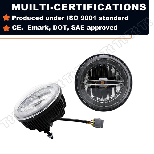 For 03-2009 Hummer H2 LED Halo Ring DRL Driving Fog Daytime Running Light Lamp A - Foto 10 di 11