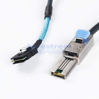 SFF-8088 26Pin to 36Pin SFF-8087 Mini SAS Hybrid SAS2.0 6Gbps Adapter Cable 1M