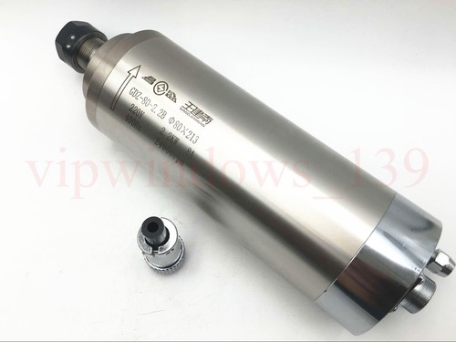 2.2KW 2200W Water-cooled Spindle Motor 220V ER20 24000rpm 80*213mm CNC Engraving - Picture 2 of 12